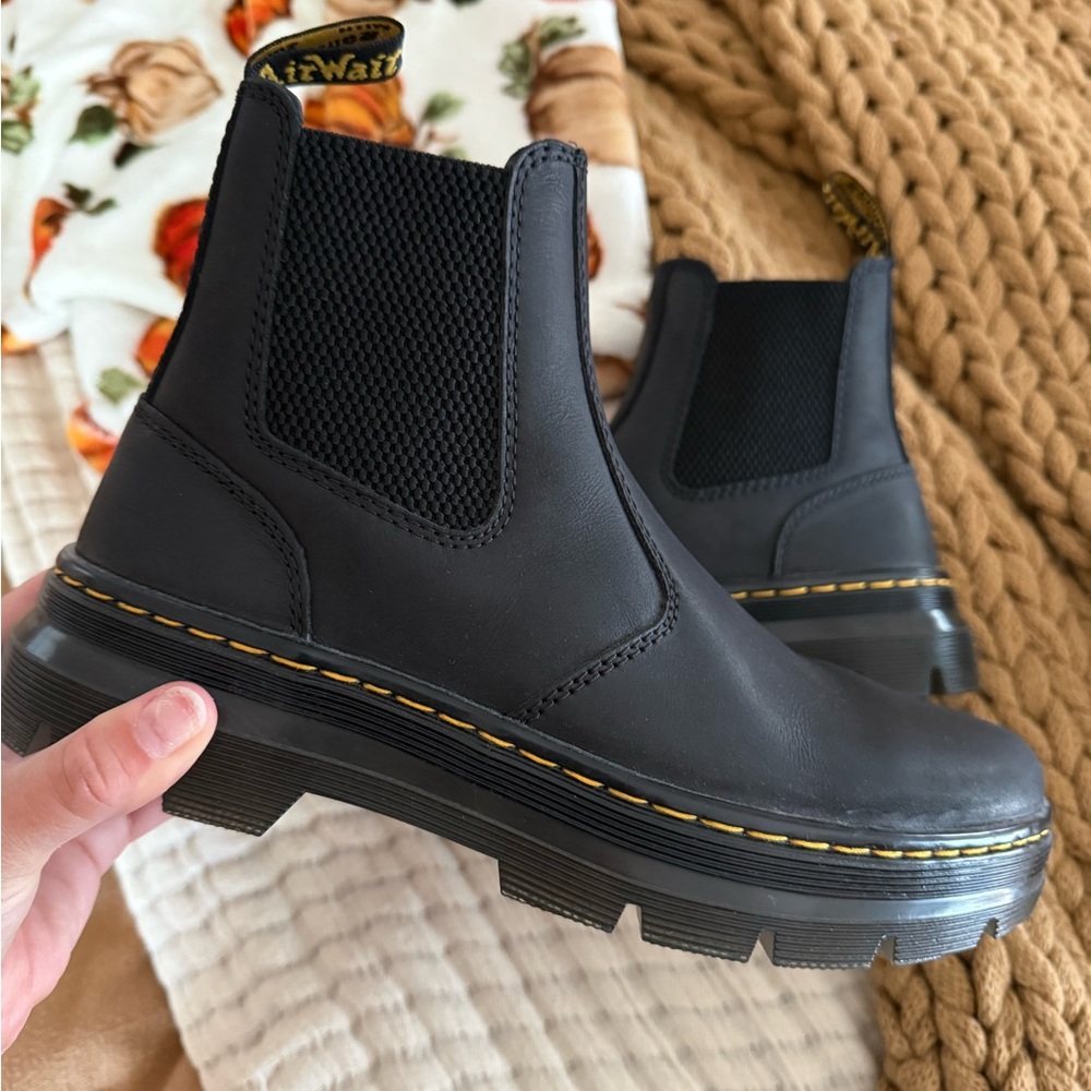 Dr. Martens Black Slip-On Boots